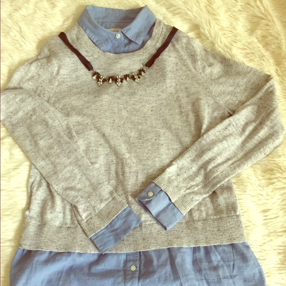 Ann Taylor Loft size women S sweater blouse